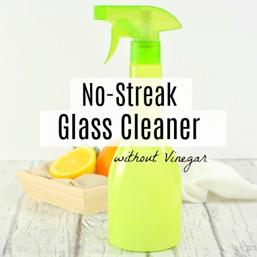 No Streak Homemade Glass Cleaner without Vinegar - Get Green Be Well